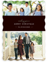 Winter Chic Christmas Photo Cards