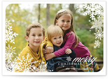 Snowflake Window Christmas Photo Cards