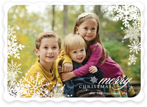 Snowflake Window Christmas Photo Cards