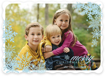 Snowflake Window Christmas Photo Cards