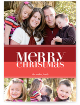 Bold Reflection Christmas Photo Cards