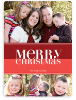 Bold Reflection Christmas Photo Cards