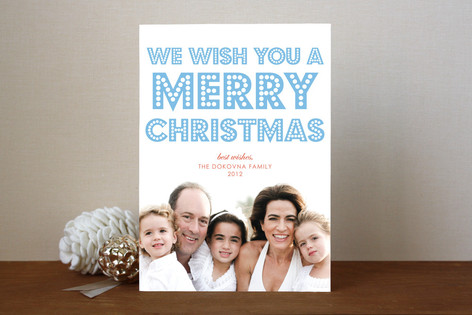 float + peace Christmas Photo Cards