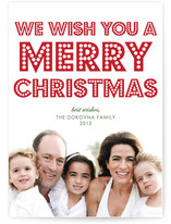 float + peace Christmas Photo Cards