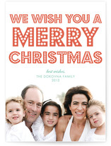 float + peace Christmas Photo Cards