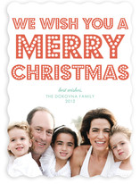 float + peace Christmas Photo Cards