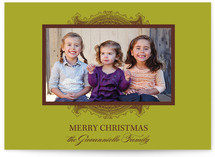 Ornate Frame Christmas Photo Cards