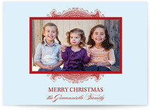 Ornate Frame Christmas Photo Cards