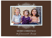 Ornate Frame Christmas Photo Cards
