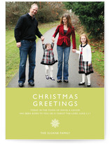 Modern Snowflake (Scripture) Christmas Photo Cards