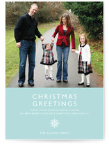 Modern Snowflake (Scripture) Christmas Photo Cards