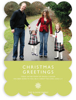 Modern Snowflake (Scripture) Christmas Photo Cards
