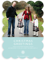 Modern Snowflake (Scripture) Christmas Photo Cards