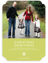 Modern Snowflake (Scripture) Christmas Photo Cards