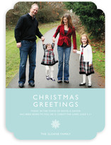 Modern Snowflake (Scripture) Christmas Photo Cards