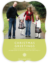 Modern Snowflake (Scripture) Christmas Photo Cards