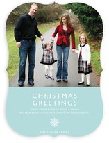 Modern Snowflake (Scripture) Christmas Photo Cards