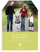 Modern Snowflake (Scripture) Christmas Photo Cards