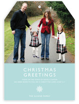 Modern Snowflake (Scripture) Christmas Photo Cards