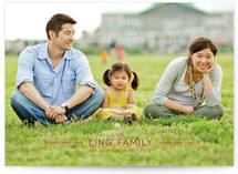 Modern Family Crest Christmas Photo Cards