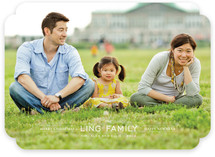 Modern Family Crest Christmas Photo Cards