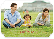 Modern Family Crest Christmas Photo Cards