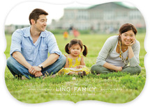 Modern Family Crest Christmas Photo Cards