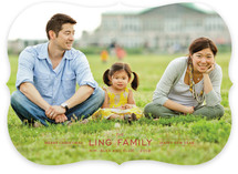 Modern Family Crest Christmas Photo Cards