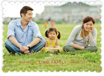 Modern Family Crest Christmas Photo Cards