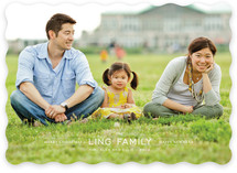 Modern Family Crest Christmas Photo Cards
