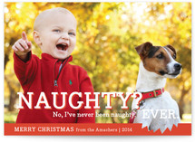 Naughty or Nice Christmas Photo Cards