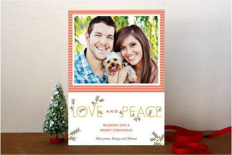 Typographic Christmas Photo Cards