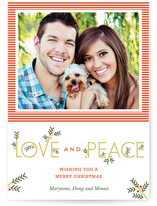 Typographic Christmas Photo Cards