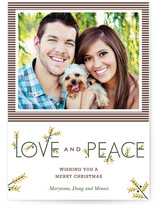 Typographic Christmas Photo Cards