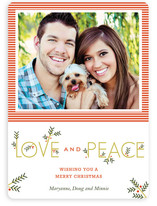 Typographic Christmas Photo Cards