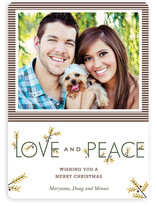 Typographic Christmas Photo Cards