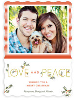 Typographic Christmas Photo Cards