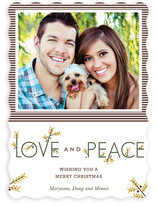 Typographic Christmas Photo Cards