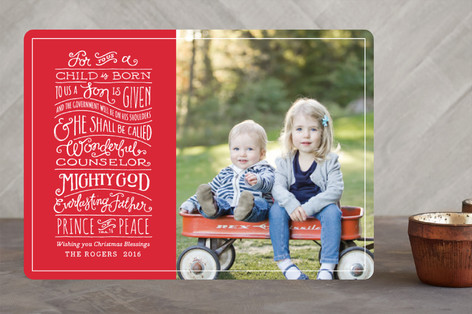 Book of Isaiah Christmas Photo Cards