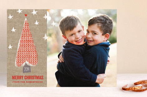 Love Tree Christmas Photo Cards