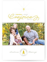 A Savior is Born Christmas Photo Cards