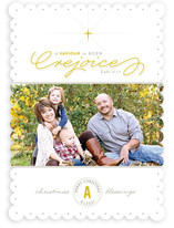 A Savior is Born Christmas Photo Cards