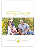 A Savior is Born Christmas Photo Cards