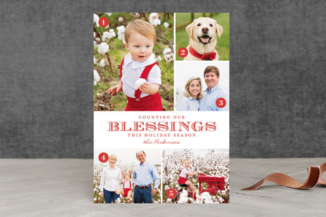 Counting Blessings Christmas Photo Cards Counting Blessings Christmas Photo Cards