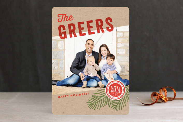 We Are Family Christmas Photo Cards