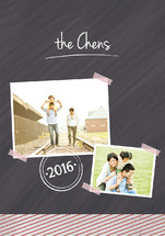 Washi Chalkboard Notes Standard Calendars