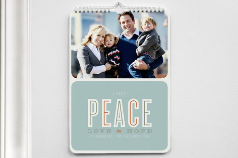 Peace Love and Hope Calendars