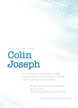 Shining Light Confirmation Invitations