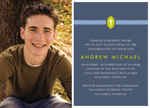 Ribbon & Cross Confirmation Invitations