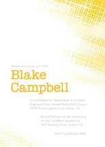 Shining Light Confirmation Invitations